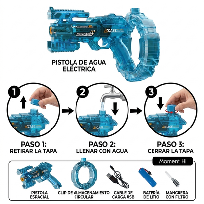 HydroShot Pro — La pistola de agua eléctrica más potente del verano