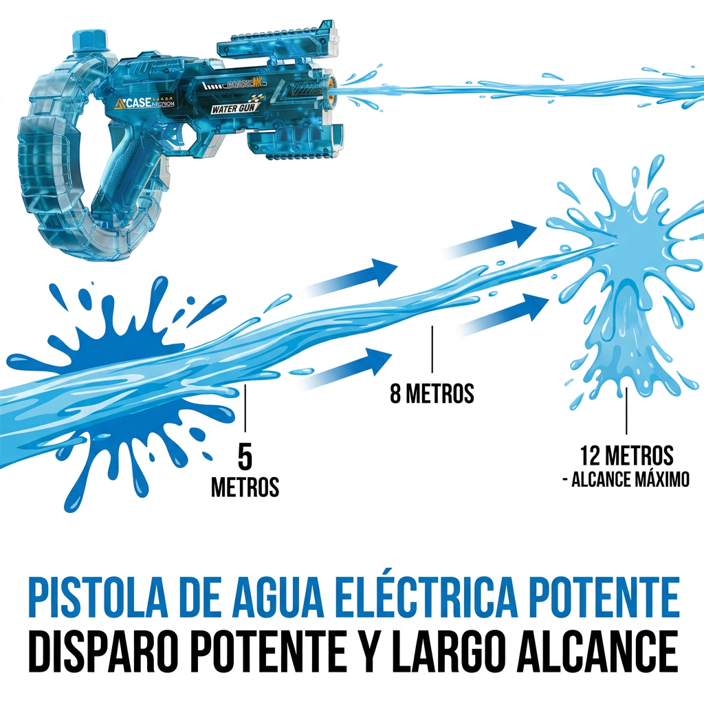 HydroShot Pro — La pistola de agua eléctrica más potente del verano
